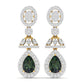 Emerald and Diamond Chandelier Earrings