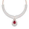 Lab Grown Diamonds & Gem Stone Royal Design Necklace