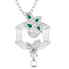 Fancy Pear Cut Emerald Diamond Stunning Pendant