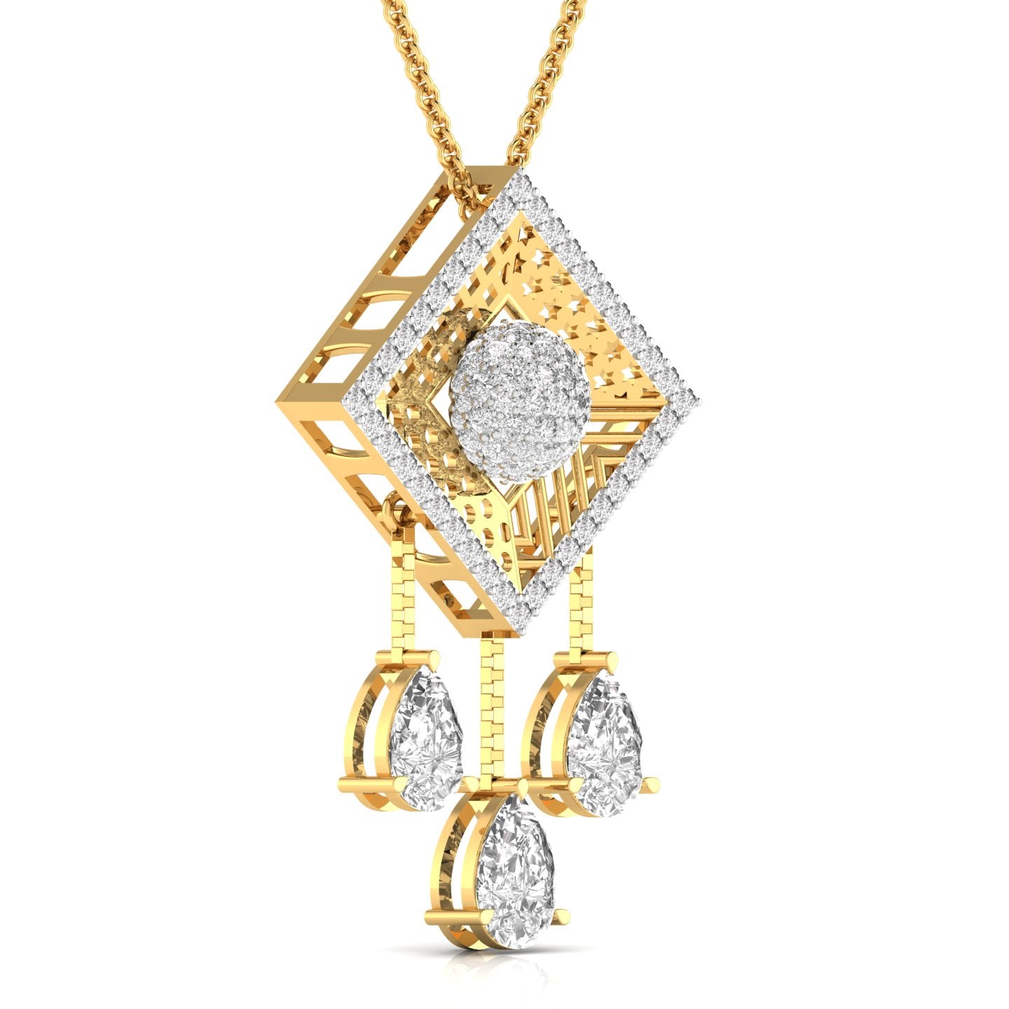 Dangling Diamond Pendant