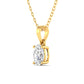 Diamond Pendant Necklace with Oval Center Stone