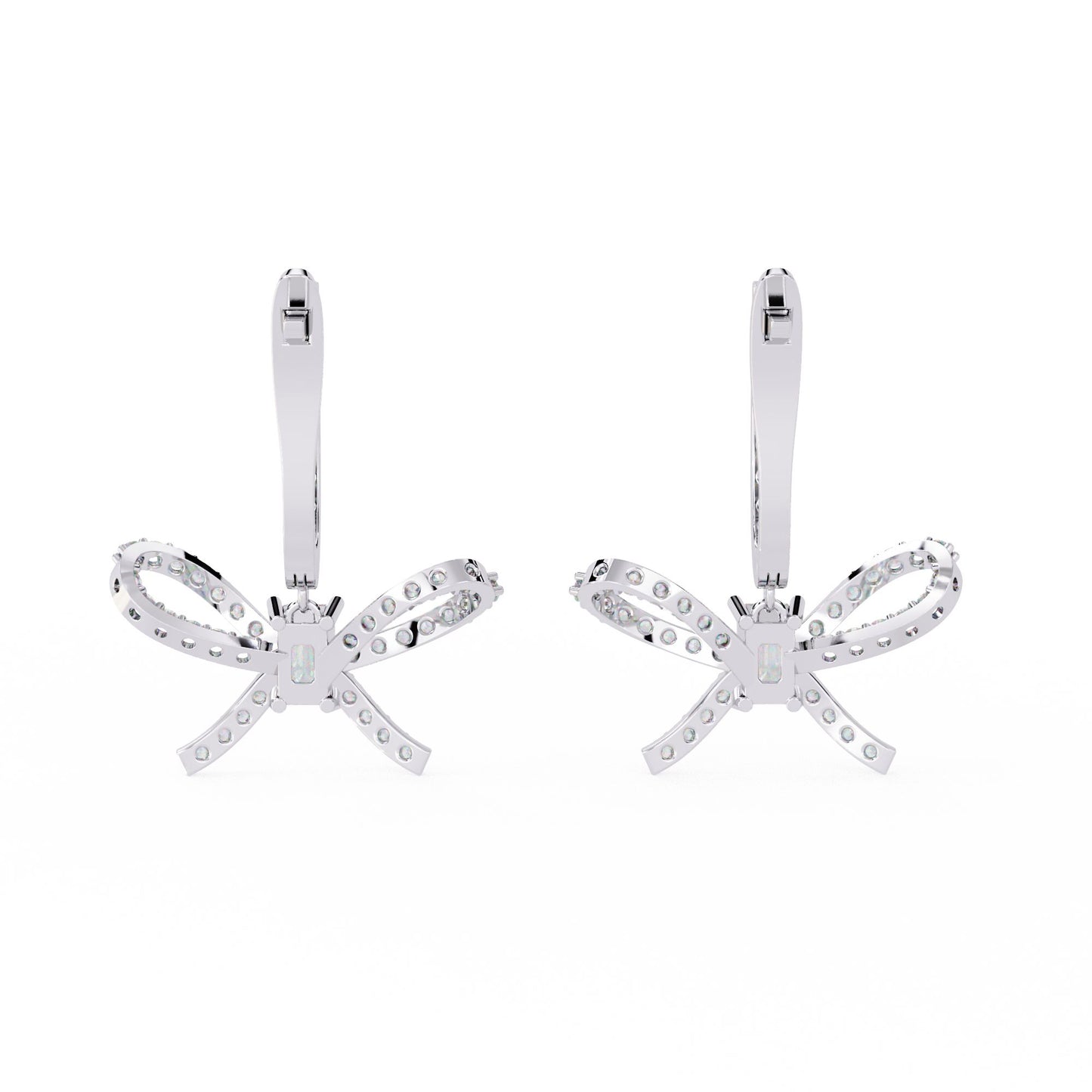 Fine Crystal Bow Earrings