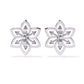 Pretty  Flower Studs with Diamond Sparkle