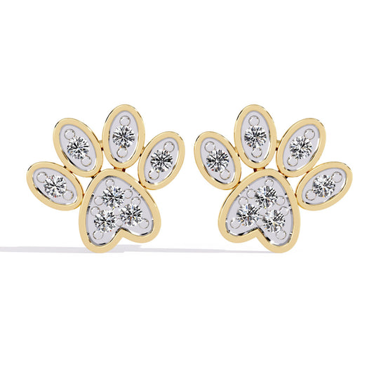 Paw Stud Earrings