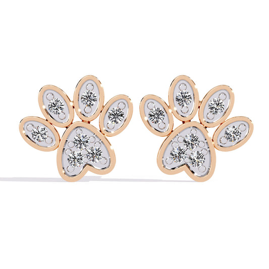 Paw Stud Earrings