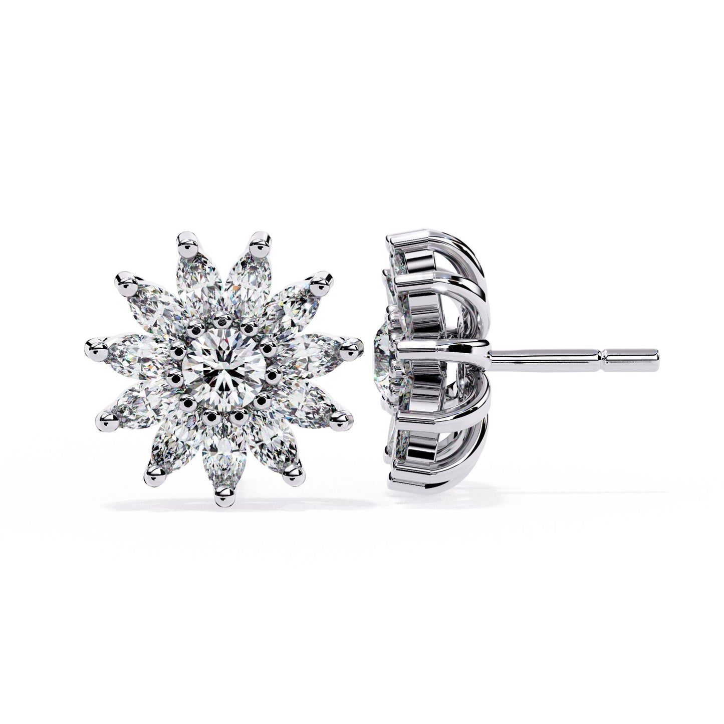 Starburst Diamond Earrings