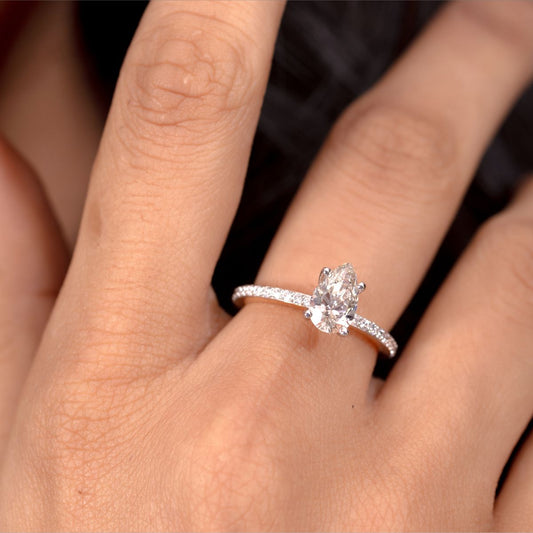 Eminent Pear-Shaped Solitaire Ring