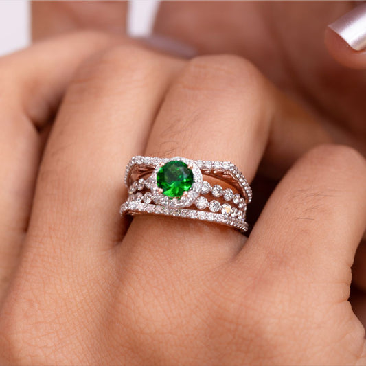 Emerald Aura Ring