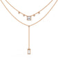 Necklace with Princess and Baguette Diamond Accents