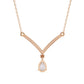 Diamond V-Pendant Necklace