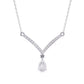 Diamond V-Pendant Necklace