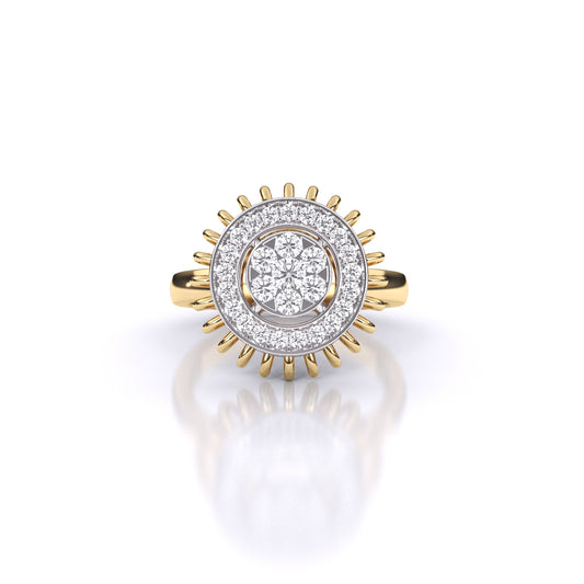 Peppered Dazzle Diamond Ring