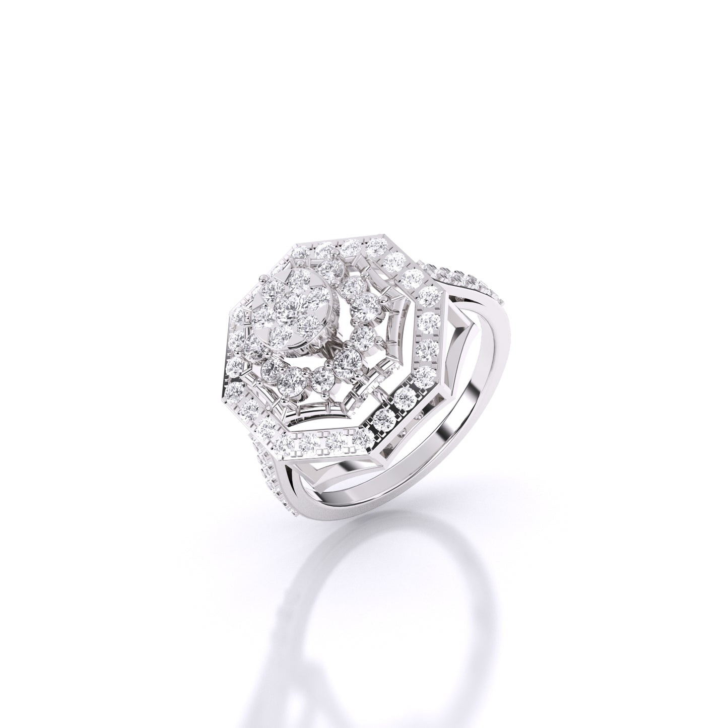 Gleaming Flower Ring