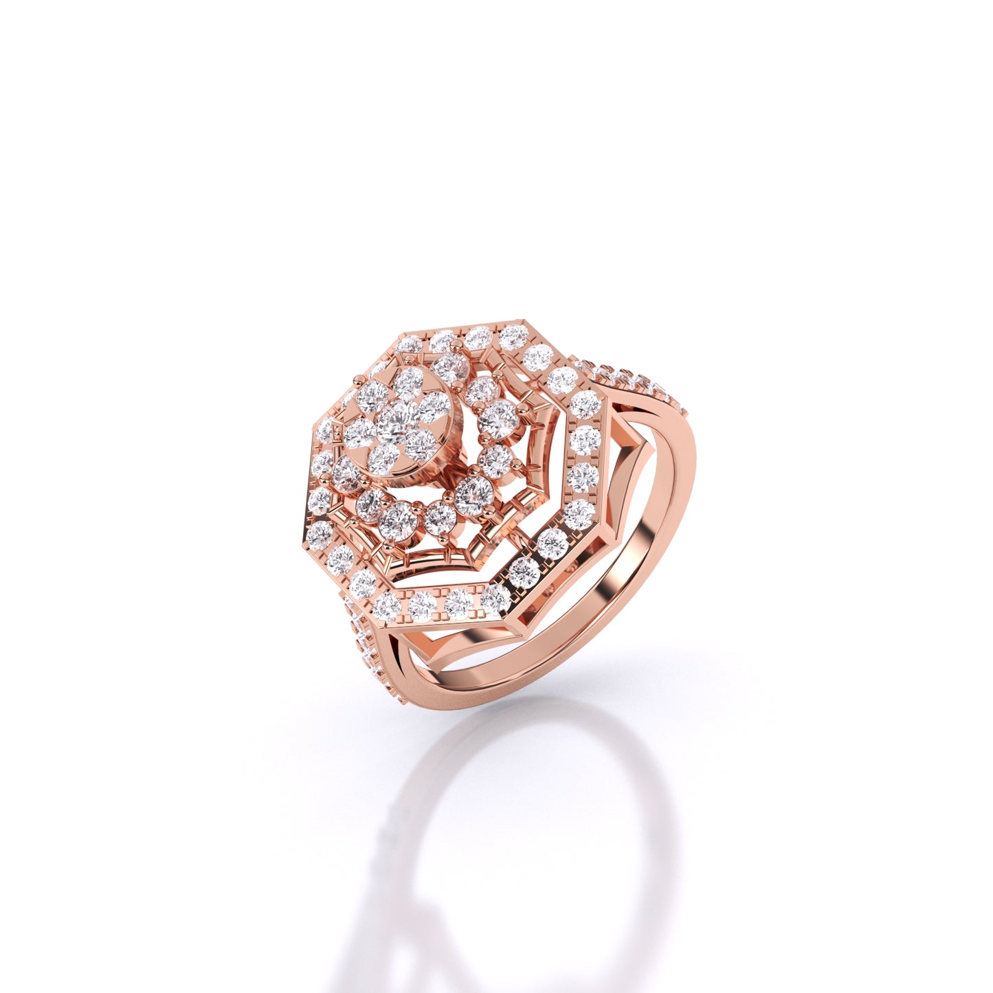 Gleaming Flower Ring