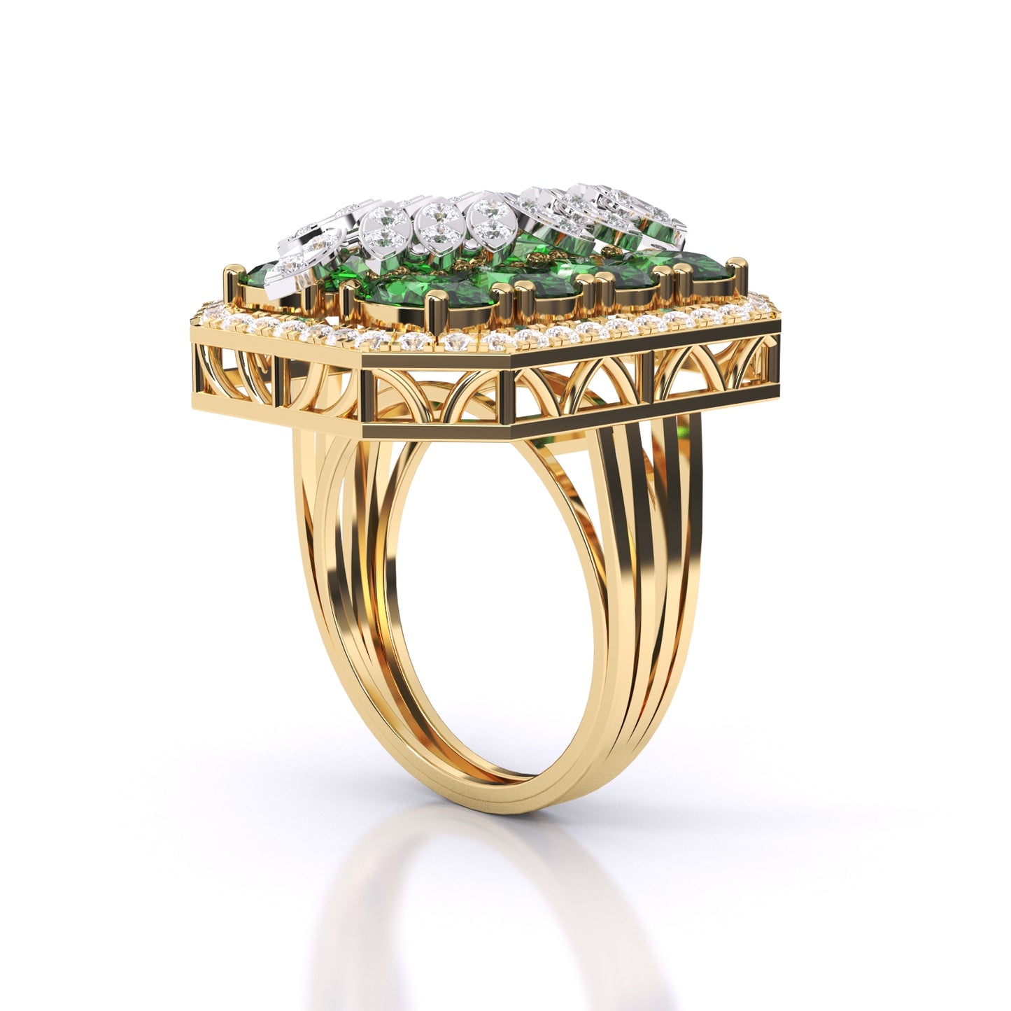 Rectangle Emerald Ring