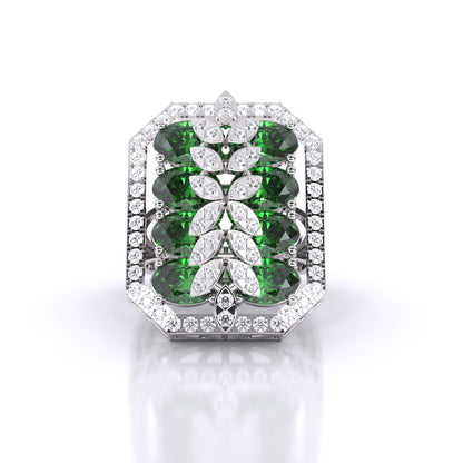 Rectangle Emerald Ring