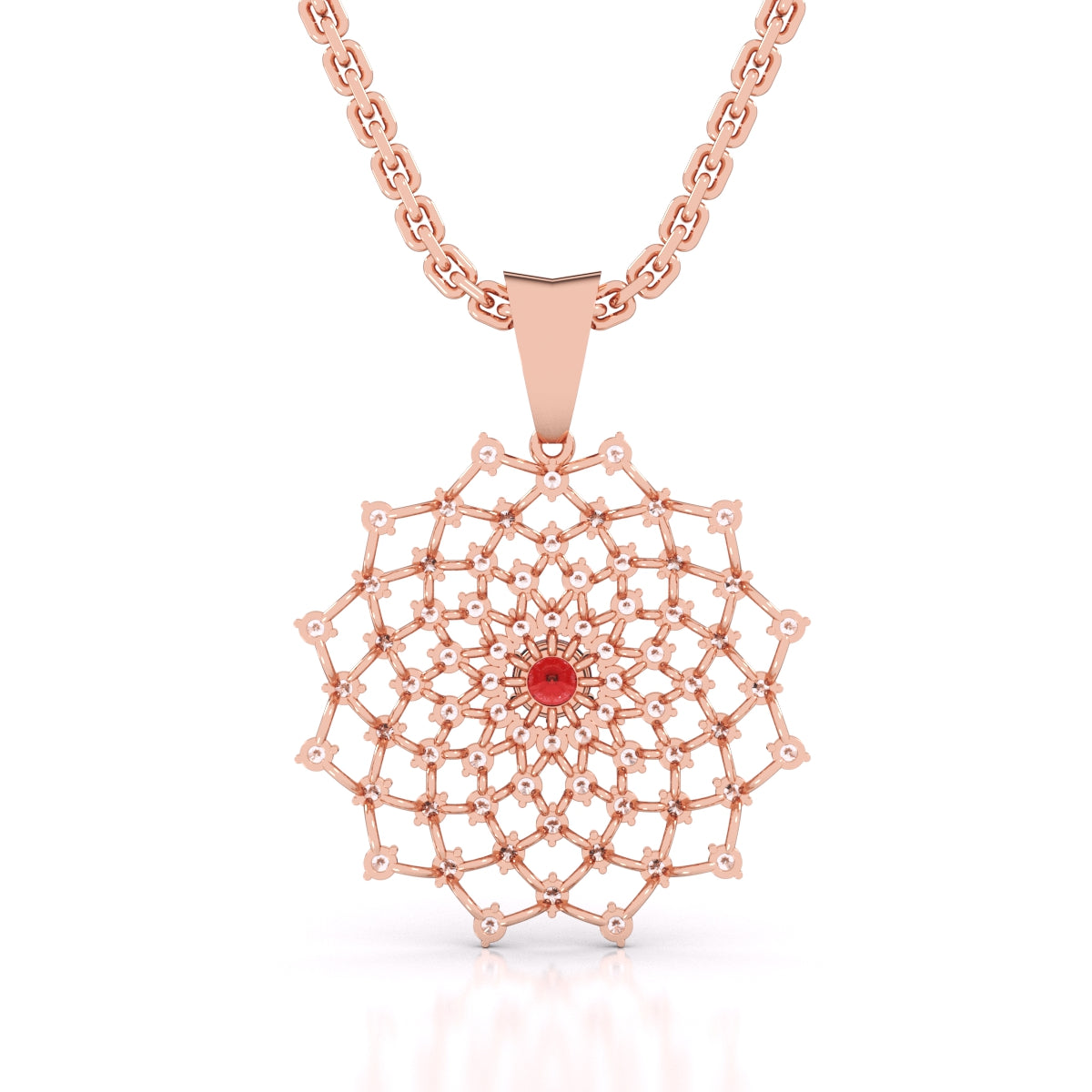 Geometric Bloom Pendant