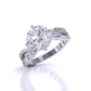 2 Carat Round Cut Diamond Centre Solitaire Ring