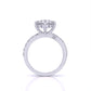 2 Carat Round Cut Diamond Centre Solitaire Ring