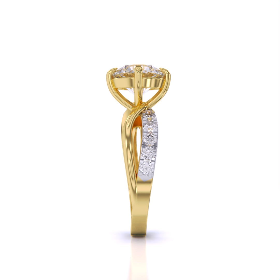 2 Carat Round Cut Diamond Centre Solitaire Ring