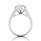 3 Carat Centre Solitaire Diamond Three Layers Ring