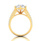 3 Carat Centre Solitaire Diamond Three Layers Ring