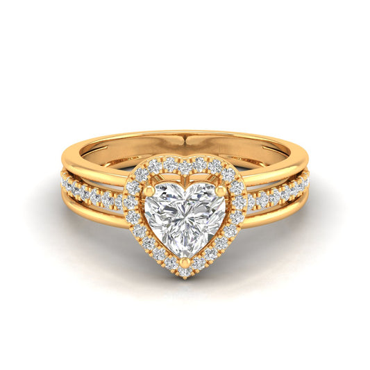 Adore 1 Carat Centre Heart Diamond Ring