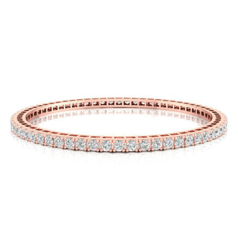 Ivana Jewels Bangle Rose Gold / 14KT Elegant Tennis Pair of Bangle