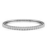 Ivana Jewels Bangle White Gold / 14KT Elegant Tennis Pair of Bangle