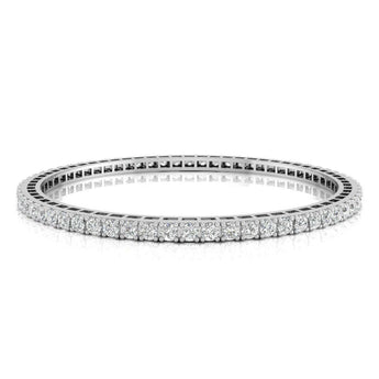 Ivana Jewels Bangle White Gold / 14KT Elegant Tennis Pair of Bangle