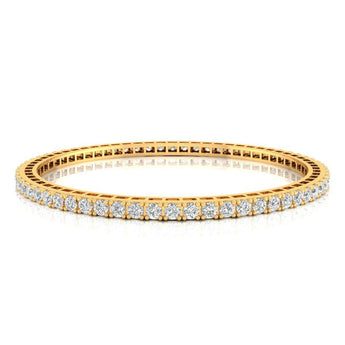 Ivana Jewels Bangle Yellow Gold / 14KT Elegant Tennis Pair of Bangle