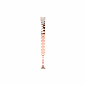 Ivana Jewels Bracelets 0.44 Carat Diamond Gold Hexagon Bangle