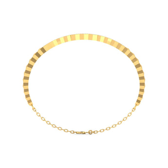 Ivana Jewels Bracelets 0.44 Carat Diamond Gold Hexagon Bangle