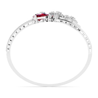 Ivana Jewels Bracelets 4.98ct Pear Diamond Accent Bangle