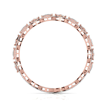 Ivana Jewels Bracelets 7.2 Carat Trillion Shape Diamonds & Round Cut Side Diamonds Bracelet
