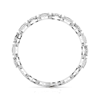 Ivana Jewels Bracelets 7.2 Carat Trillion Shape Diamonds & Round Cut Side Diamonds Bracelet