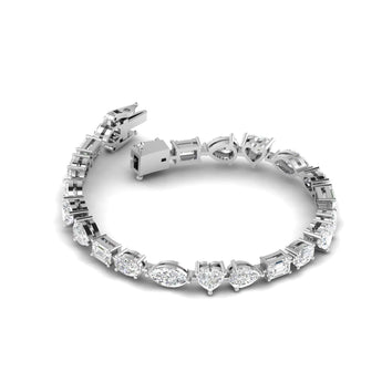 Ivana Jewels Bracelets Diamond Bracelet with Various Cuts