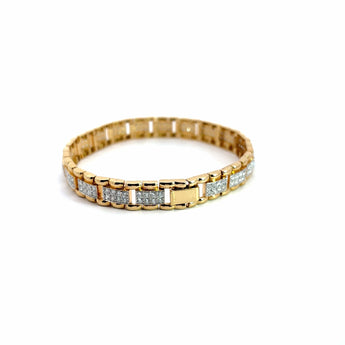 Ivana Jewels Bracelets Edgy Round Cut Diamonds Bracelet
