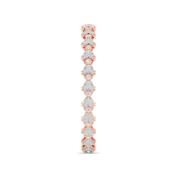 Ivana Jewels Bracelets Floral Motif Diamond Bangle