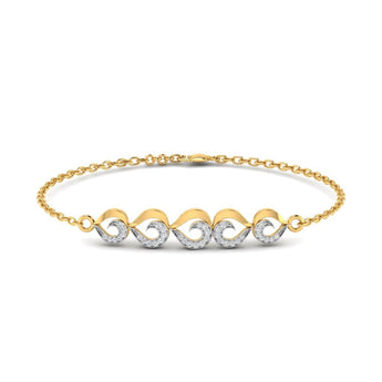 Ivana Jewels Bracelets Gold / 14KT Symmetrical Curve Bracelet