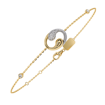 Ivana Jewels Bracelets Heartfelt Diamond Bangle