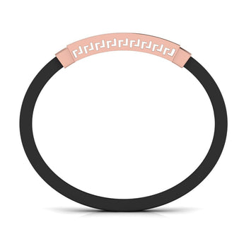 Ivana Jewels Bracelets Ivana Men's Bracelet With Black Colour Band