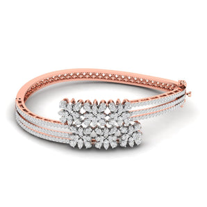 Ivana Jewels Bracelets Rose Gold / 14KT 2.35ct Oval Diamond Bangle