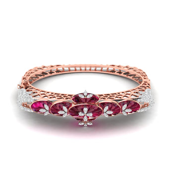 Ivana Jewels Bracelets Rose Gold / 14KT 2.75ct Gem-Rich Diamond Bangle