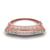 Ivana Jewels Bracelets Rose Gold / 14KT 3.00ct  Accent Diamond Bangle