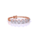 Ivana Jewels Bracelets Rose Gold / 14KT 7-Stone Diamond Bracelet