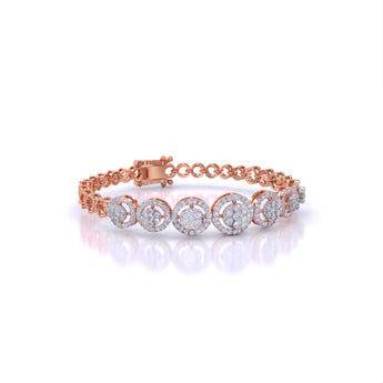 Ivana Jewels Bracelets Rose Gold / 14KT 7-Stone Diamond Bracelet