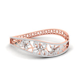 Ivana Jewels Bracelets Rose Gold / 14KT Bangle with Floral Design