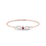 Ivana Jewels Bracelets Rose Gold / 14KT Dainty Diamond Gold Bracelet