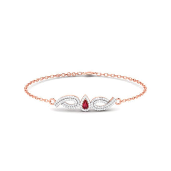 Ivana Jewels Bracelets Rose Gold / 14KT Dainty Diamond Gold Bracelet
